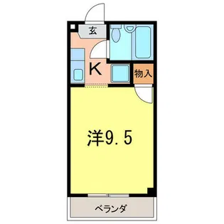 コーポ桜井2【B2-2号室】の間取り