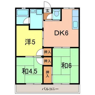猿町ハイツ2【1階】の間取り