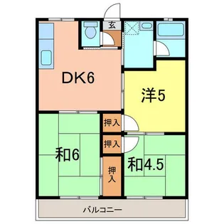 猿町ハイツ2【207号室】の間取り