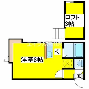 TS札幌【206号室】の間取り