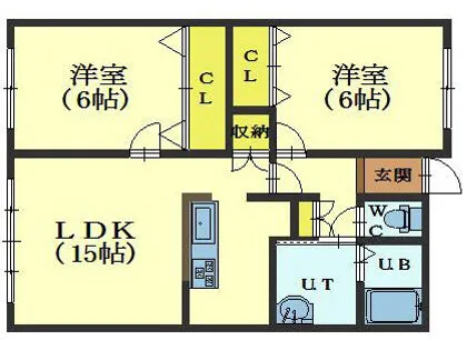 アールズコート【305号室】の間取り