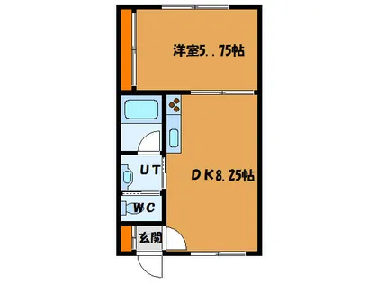 ピュアパレス昭和【205号室】の間取り