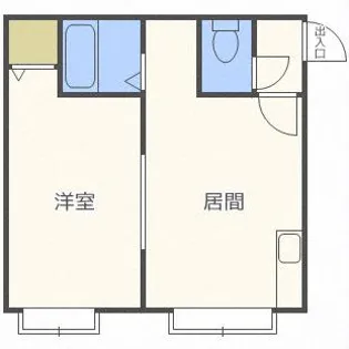 カーサ平和通【205号室】の間取り