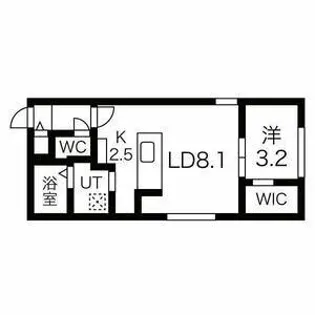 エアフォルク新さっぽろ【103号室】の間取り