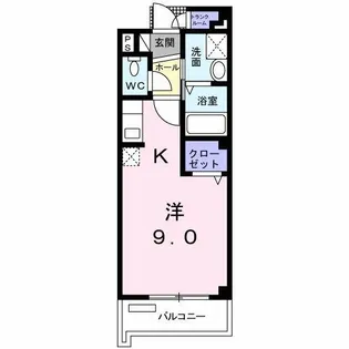 メゾン・クレール【1階】の間取り