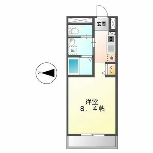 ピーステン名駅南【6階】の間取り