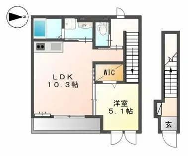 La verite【2階】の間取り