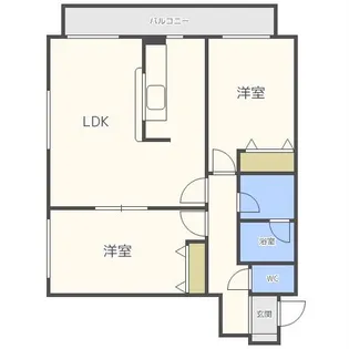 サンハイムフルール【201号室】の間取り