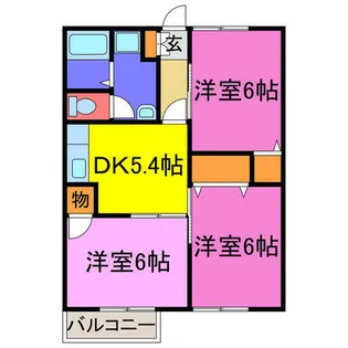 ソレイユ西本パート1【A101号室】の間取り