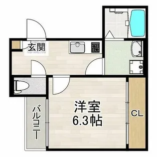プルミエール角割町【2階】の間取り