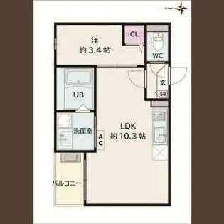 Jack atsutakoshinⅢ【2階】の間取り