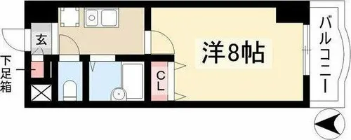 現代ハウス大須【3階】の間取り
