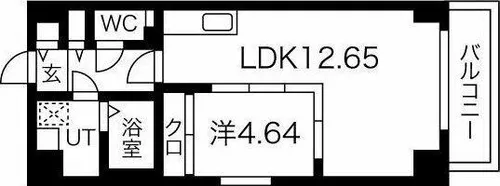 GRANDUKE松原cuore【6階】の間取り