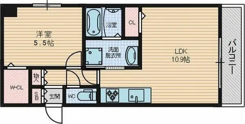 アマービレ中島【3階】の間取り