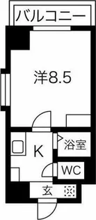 ルミナス名駅【1階】の間取り