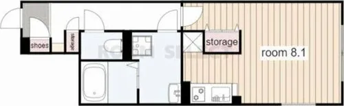 LUORE吹上(ルオーレフキアゲ)【3階】の間取り