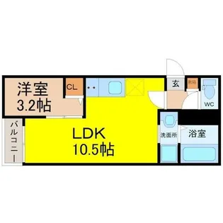 Jack kirihataⅠ【3階】の間取り