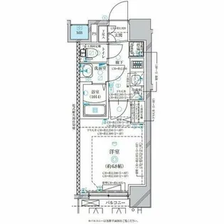 ディアレイシャス名古屋太閤通Ⅱ【3階】の間取り
