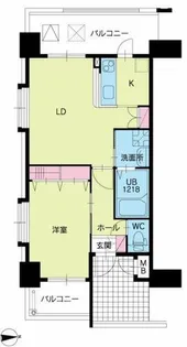 アースコートY’sシティ香春口【5階】の間取り
