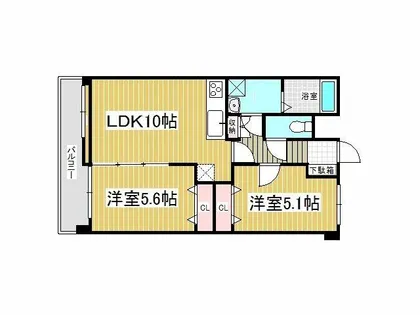 J-スクエア【8階】の間取り