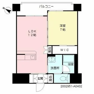 シャーメゾンステージ片野【6階】の間取り