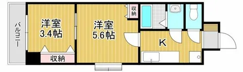デザイナープリンセス77【3階】の間取り