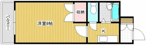 RISO到津【1105号室】の間取り
