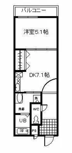 フジパレス杉本町Ⅰ番館【2階】の間取り