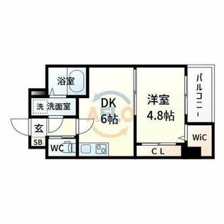 SEST新大阪【6階】の間取り