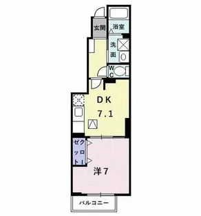 エスプワールC【1階】の間取り