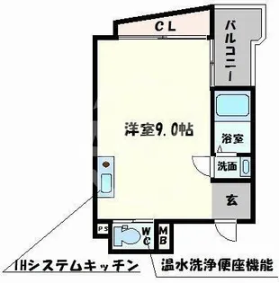 エルミタージュ難波南Ⅱ【5階】の間取り