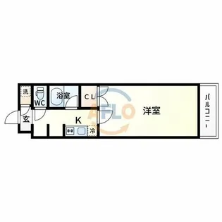 ステュディオ・パレ【6階】の間取り