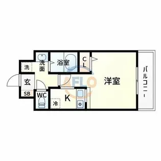 ノルデンハイム新大阪Ⅱ【6階】の間取り