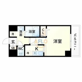 ノルデンハイム新大阪Ⅱ【8階】の間取り