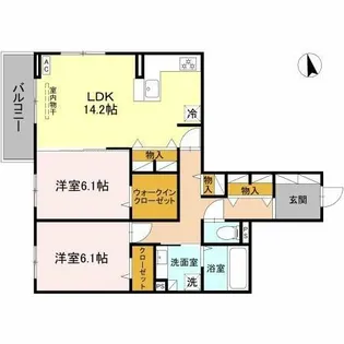 Field court【3階】の間取り