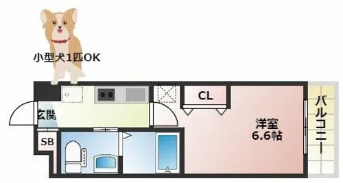 アーデンタワー本町イースト【7階】の間取り