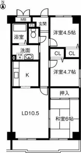 3LDKの間取り画像