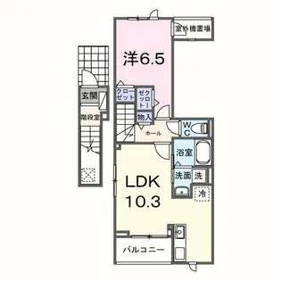 サニーコート伏見【203号室】の間取り