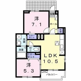 サンレジデンスⅡ【101号室】の間取り