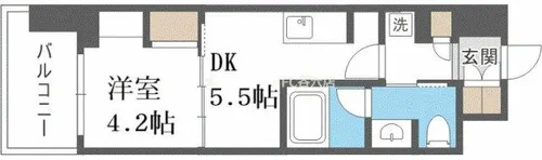 ザ・パークハビオ都島フロント【6階】の間取り