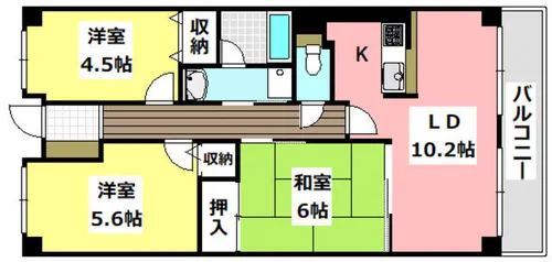 ライフ18【3階】の間取り