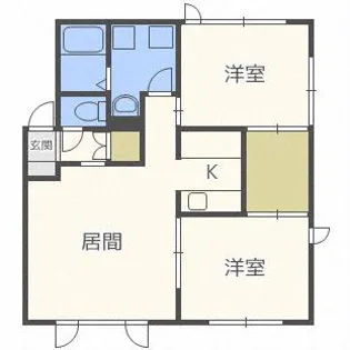 カサ・ベレーザ白石【3階】の間取り