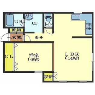 青柳ヒルズ・間【2階】の間取り