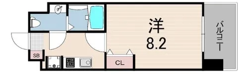 アプリーレ神戸元町【10階】の間取り