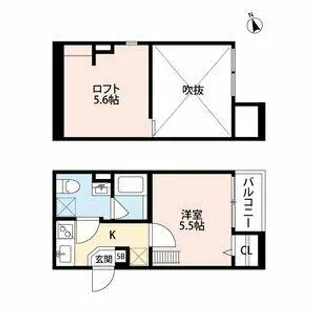 ラミアカーサ衣摺【1階】の間取り