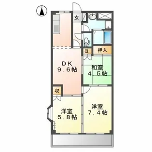 ライフパーク【2階】の間取り