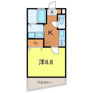 TIERRA安城 WEST【106号室】の間取り