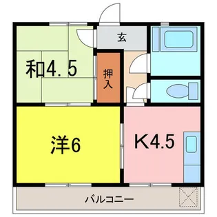 サンハイツ【102号室】の間取り