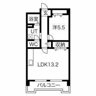 レジデンス野村【1階】の間取り