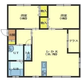 リヴェール深堀【3階】の間取り